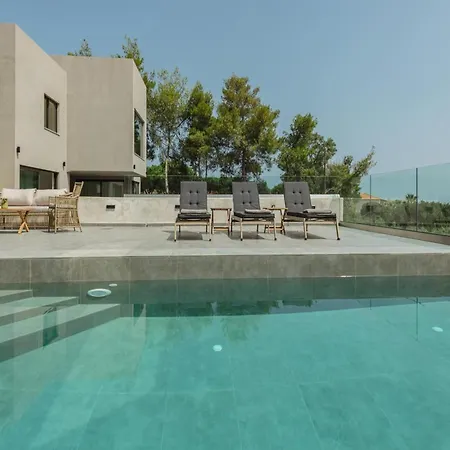 In Zakynthos With Sea Views & Pool Villa *